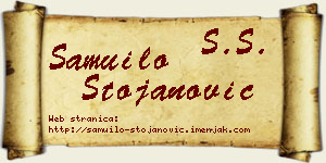 Samuilo Stojanović vizit kartica